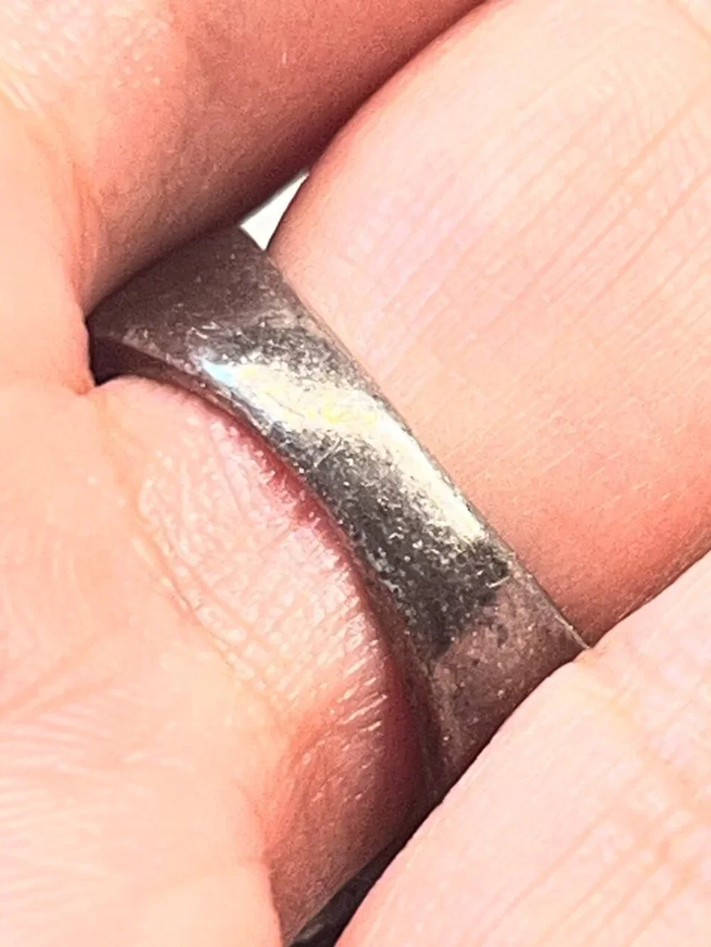 Vintage Marcasite Style Statement Cocktail Ring - Oxidized Black Oval SIZE 6.5/7